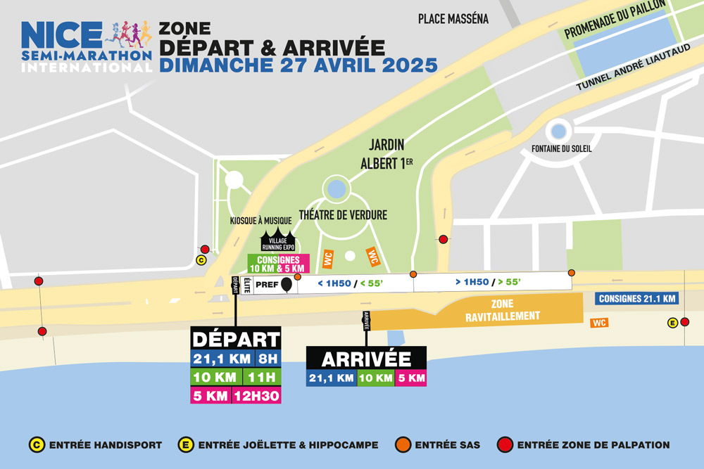 SMIN 2025 plan départ - arrivée